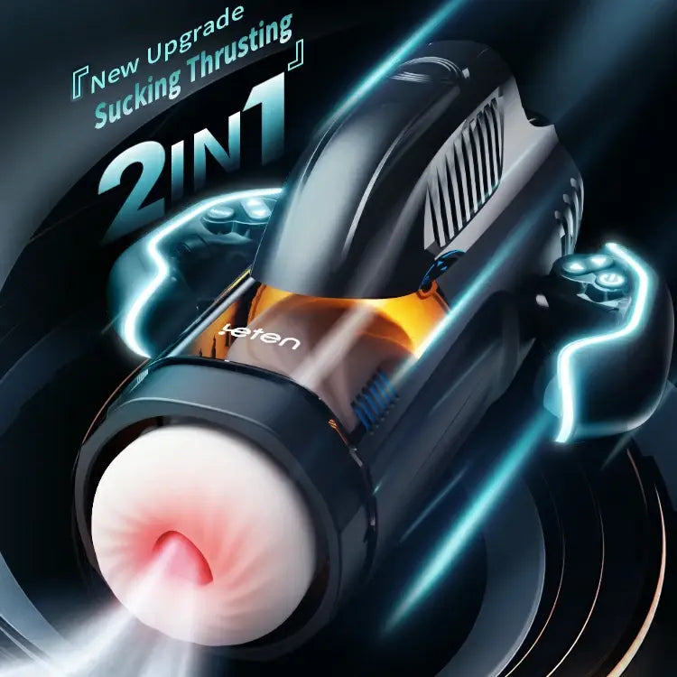 XS9 - Vacuum Suction Masturbator with 10 Frequency 5 Speed Thrusting Sucking