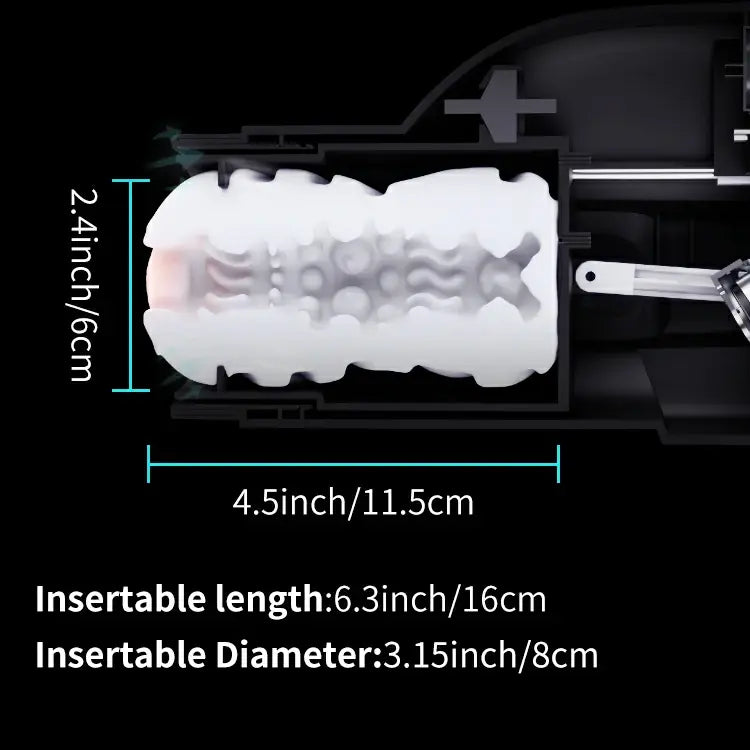 XS9 - Vacuum Suction Masturbator with 10 Frequency 5 Speed Thrusting Sucking