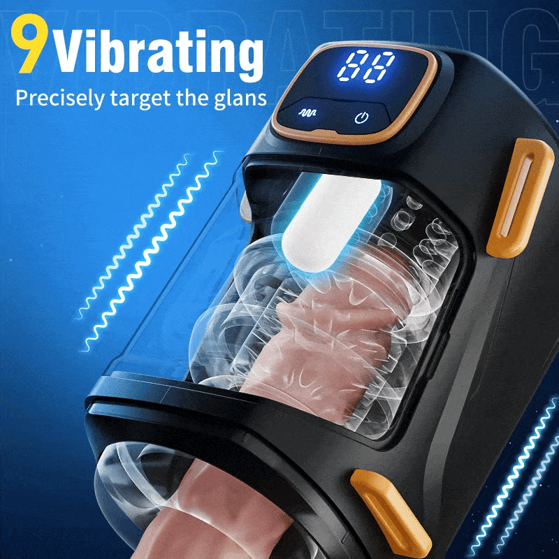 XT2 - Hands-Free Blowjob Stroker with Wearable Harness and Thrusting Vibration
