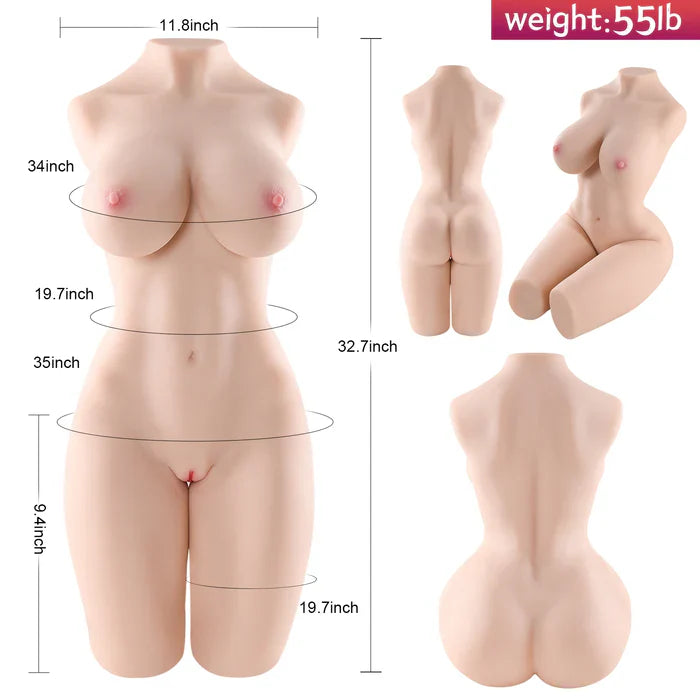 Aaliyah - 55 lbs Ultra-Realistic Full Size Sexy Female Sex Torso