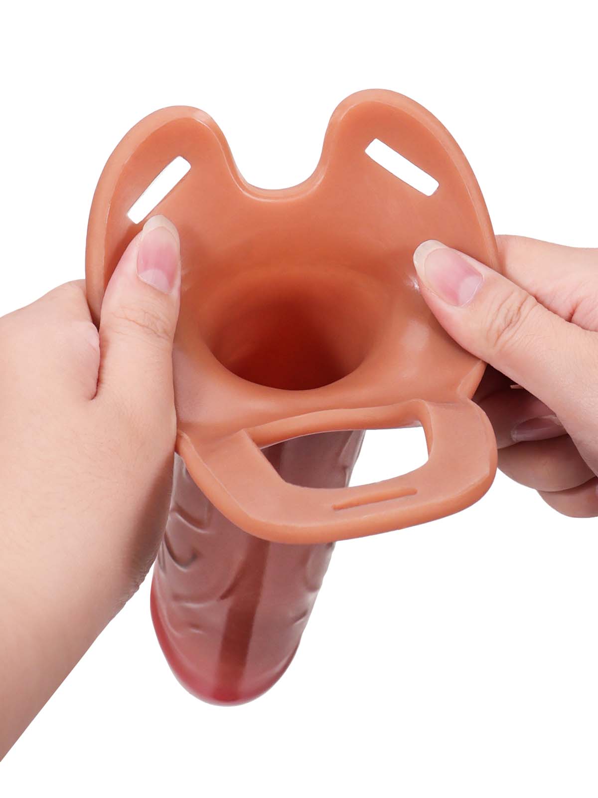 CS29 - 7.4" x 1.7" Wearable Sliding Skin Penis Sleeve For ED Extender S/M/L Size