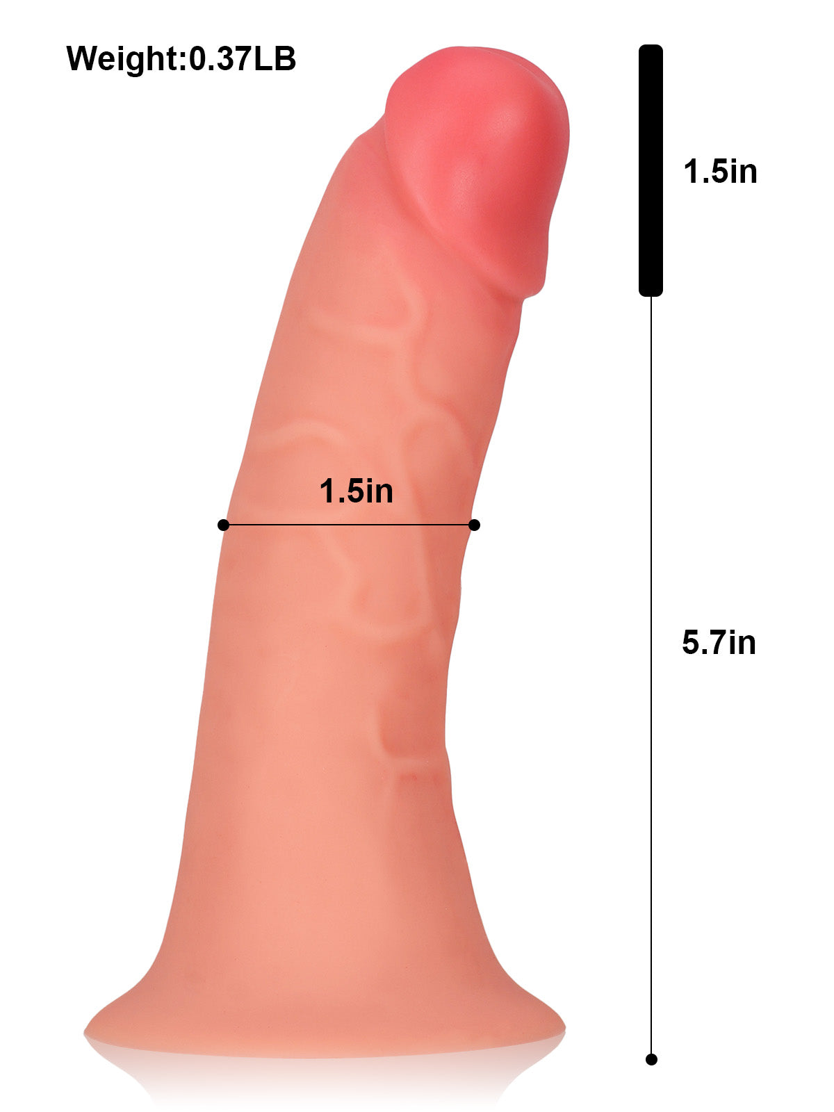 CS30 - 7.2" x 1.5" Wearable Penis Sleeve For ED With O-Ring Strap On