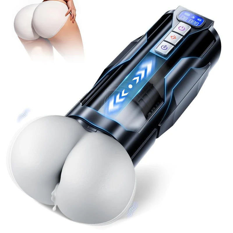 XA20 - Hyper-Realistic Ass Auto Stroker with 360° Heating & 10 Vibration & 7 Thrusting Modes