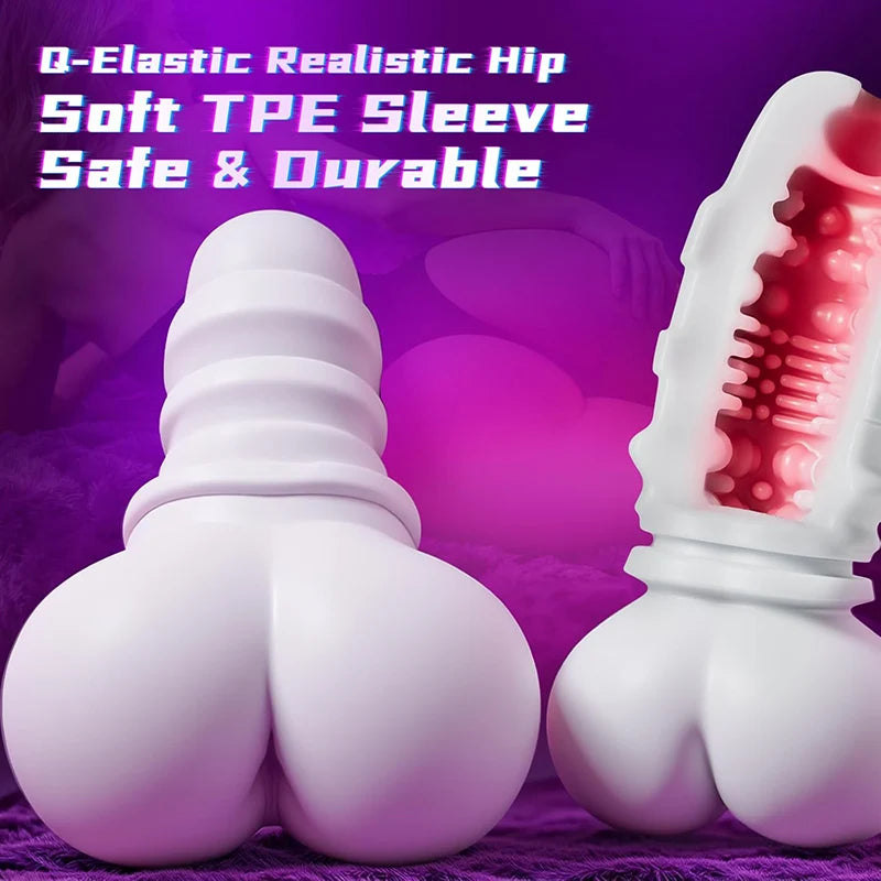 XA20 - Hyper-Realistic Ass Auto Stroker with 360° Heating & 10 Vibration & 7 Thrusting Modes