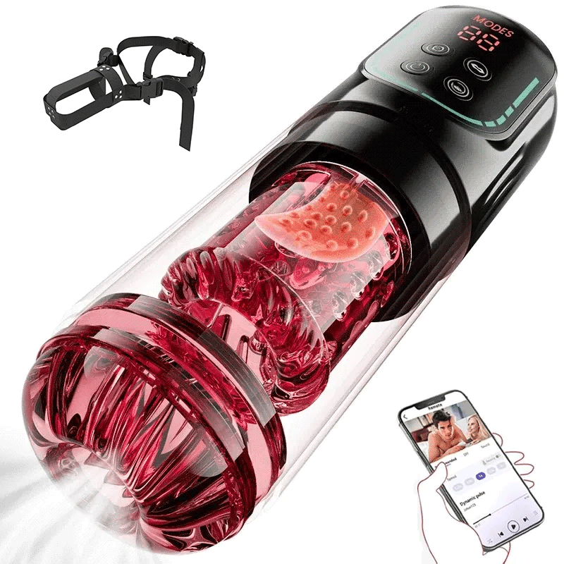 XR4Pro - APP Waterproof Auto Blowjob Jerking Machine with Thrusting & Rotation