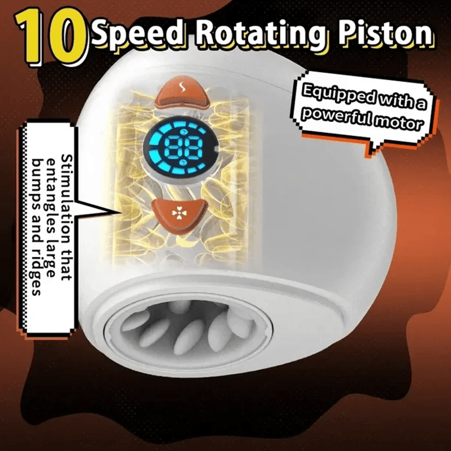 AutoX™ XR3 — Egg-Style Testicle & Glans Male Stroker with Thrusting Rotating Vibration Modes