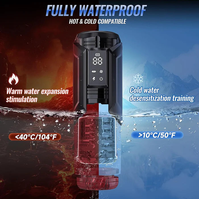XT20Pro - App-Control Hands Free Blowjob Machine with Thrusting Rotating Sucking Licking