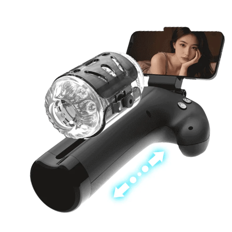 XT23 - Adjustable Stroking Distance & Sleeve Tightness Male Masturbator with Handles