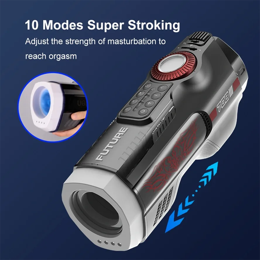 AutoX™ XT7 — Luxury Male Masturbator with Air Bag Massage & Heating Base