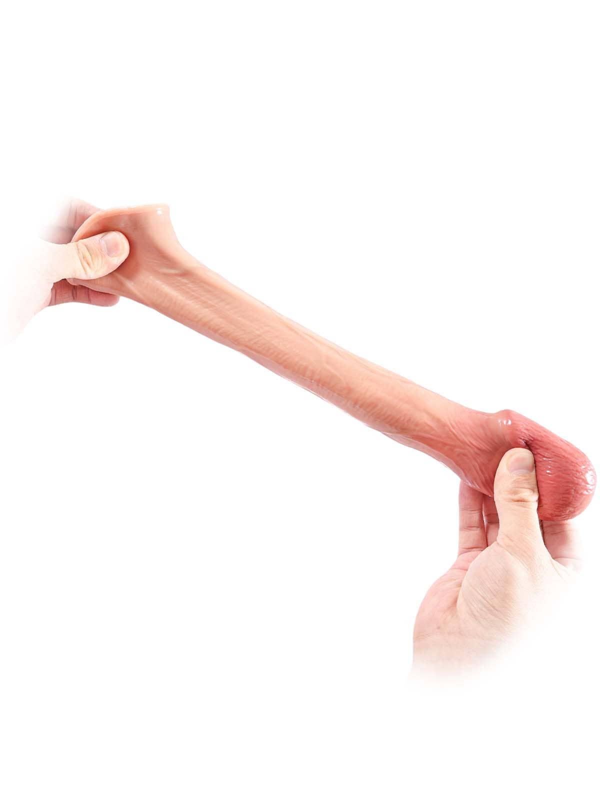 CS07 - 6.7" x 2" Lifelike Soft Silicone Penis Sleeve with Added Length & Thickness