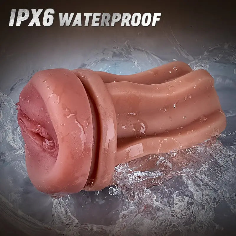 XV6 - Realistic Deep Throat Male Masturbator with 10 Vibration and Suction