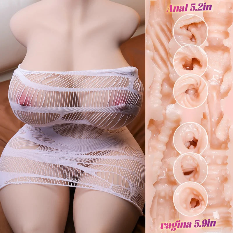 Emily - 103 lbs Full Size Chubby Female Torso Sex Doll