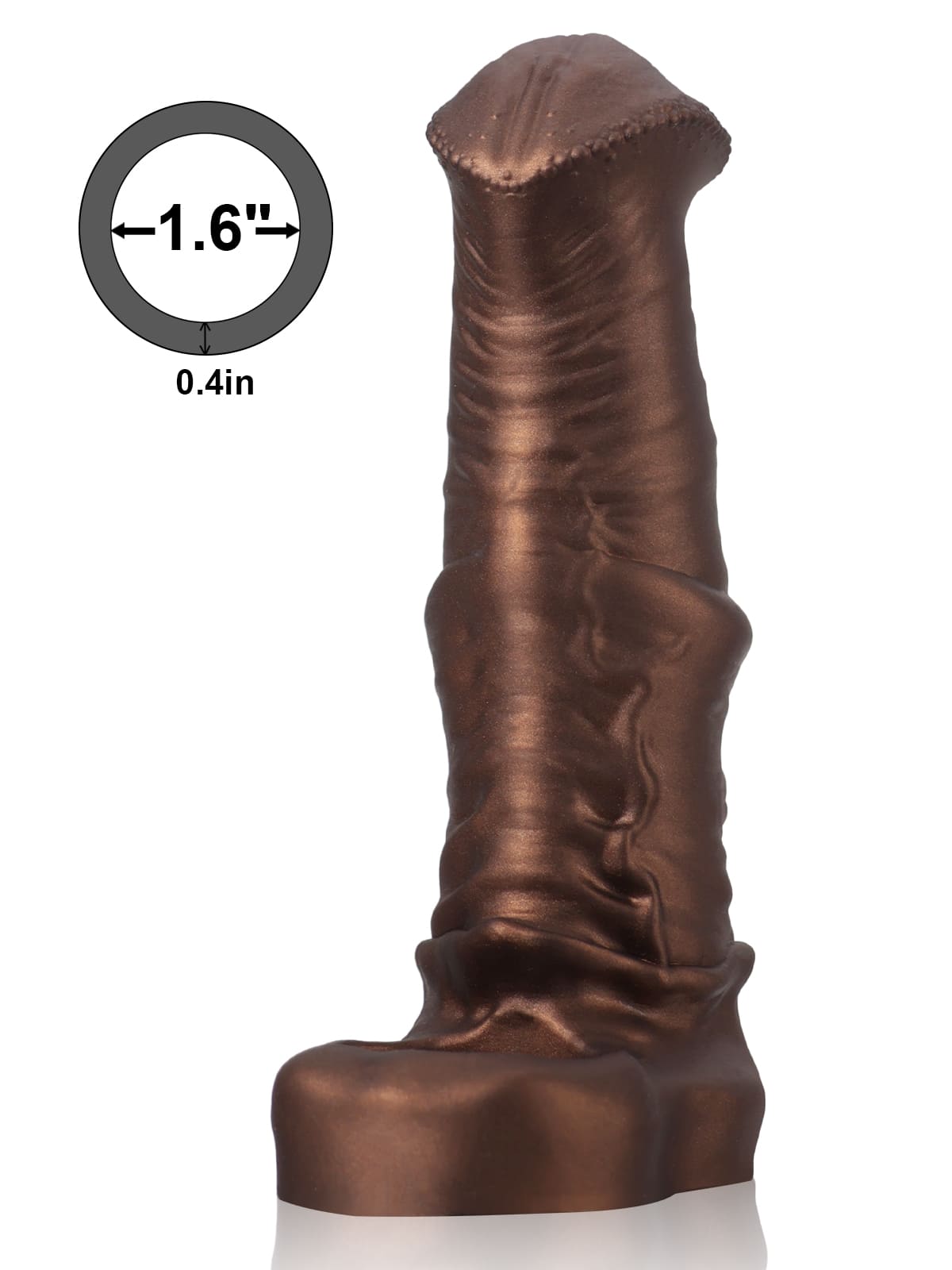 CS18 - 7.3" x 2" Golden Horse Fantasy Cock Sleeve
