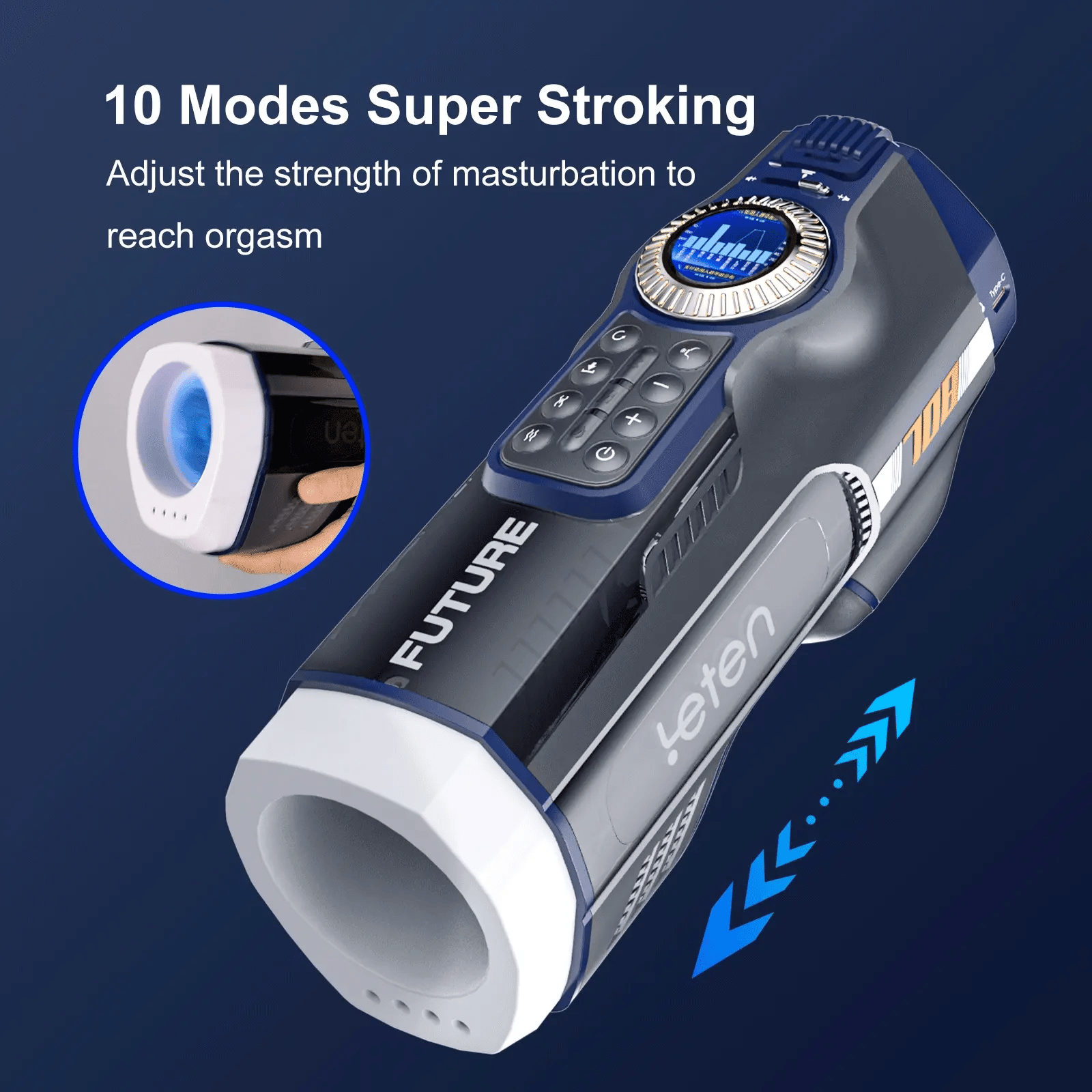 AutoX™ XT7 — Luxury Male Masturbator with Air Bag Massage & Heating Base