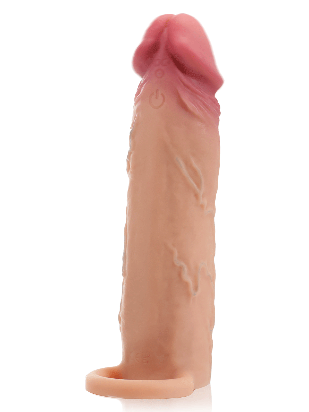 CSV23 - 7.4" x 1.8" Flesh Sliding Skin Vibrating Penis Extension