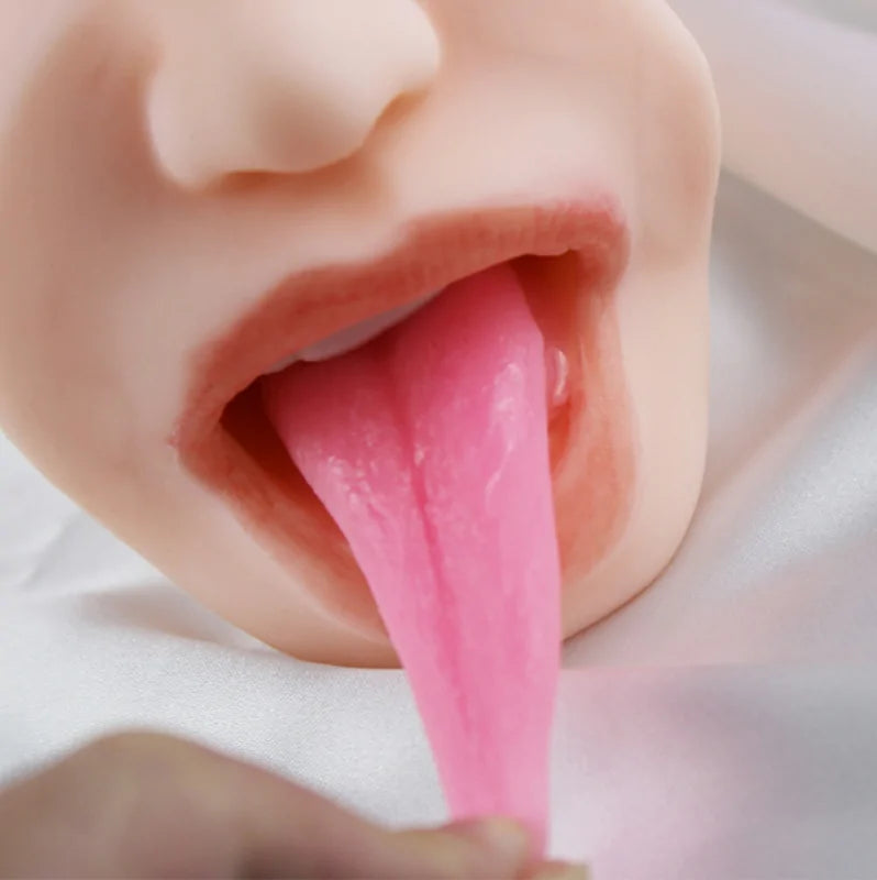 Lola - 1.1 lbs Connected 2 in 1 Pocket Pussy with Oral and Vaginal