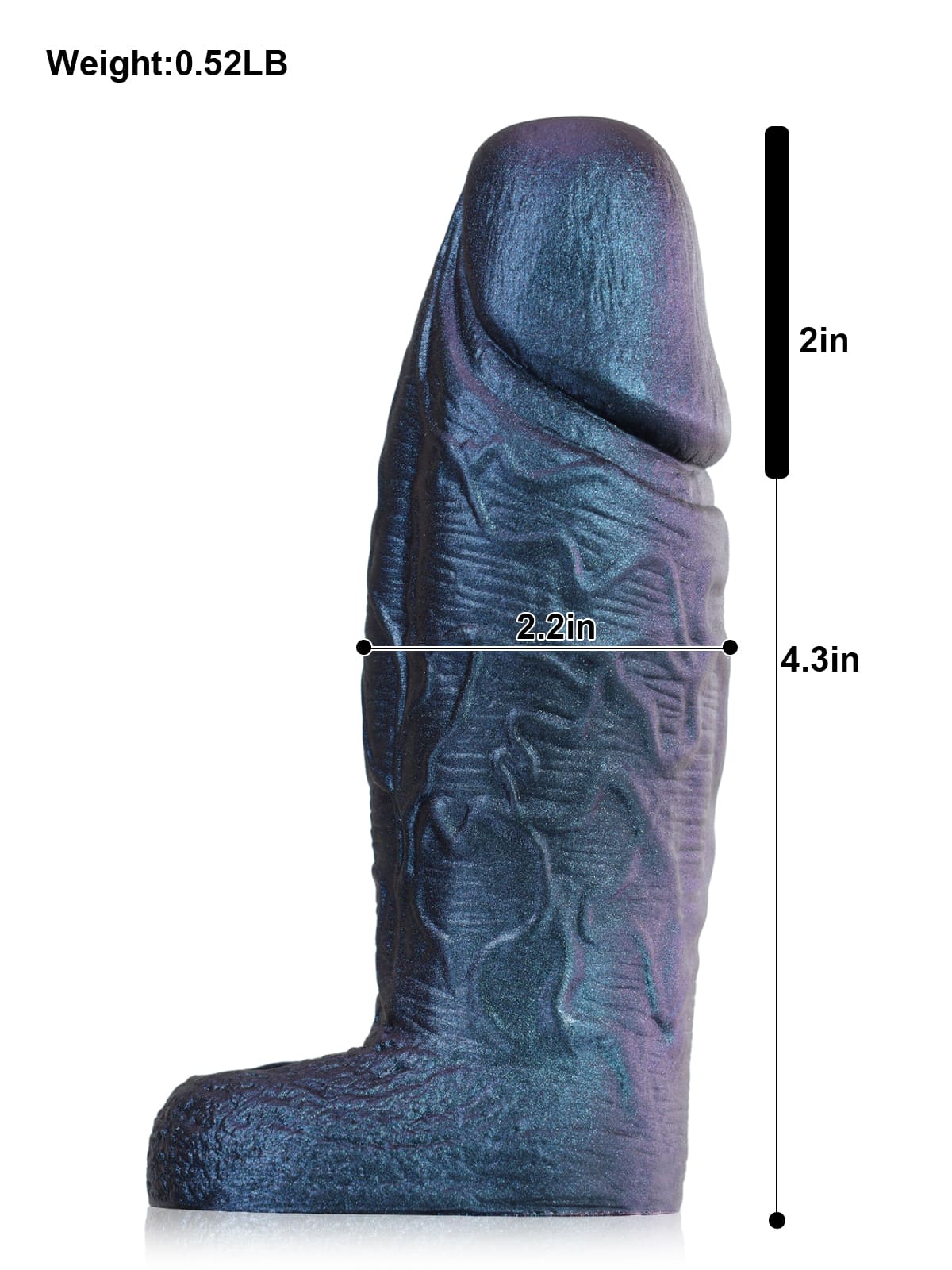 CS37 - 6.3" x 2.2" Thick Platinum Silicone Cock Sleeve
