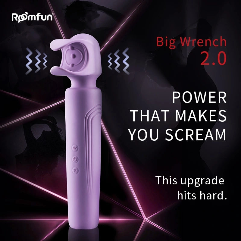 XM2: Powerful Male Wand Vibrator with U-Shaped Head & One-Click Burst