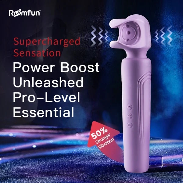 XM2: Powerful Male Wand Vibrator with U-Shaped Head & One-Click Burst