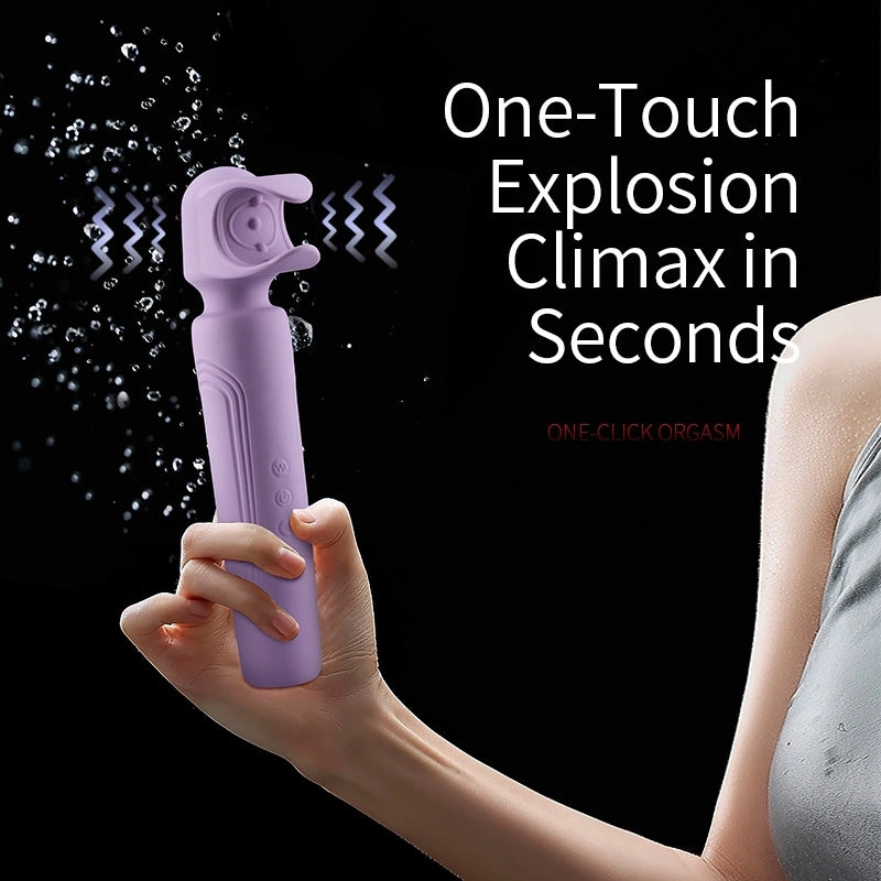 XM2: Powerful Male Wand Vibrator with U-Shaped Head & One-Click Burst