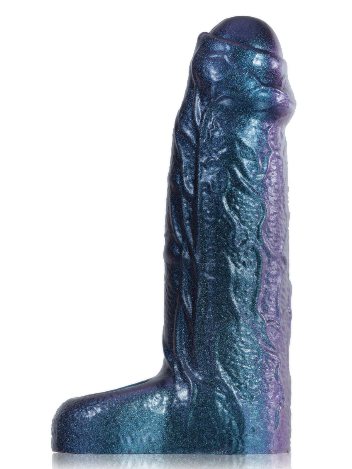 CS38 - 6.6" x 1.8" Metallic Color Fat Platinum Silicone Penis Extender