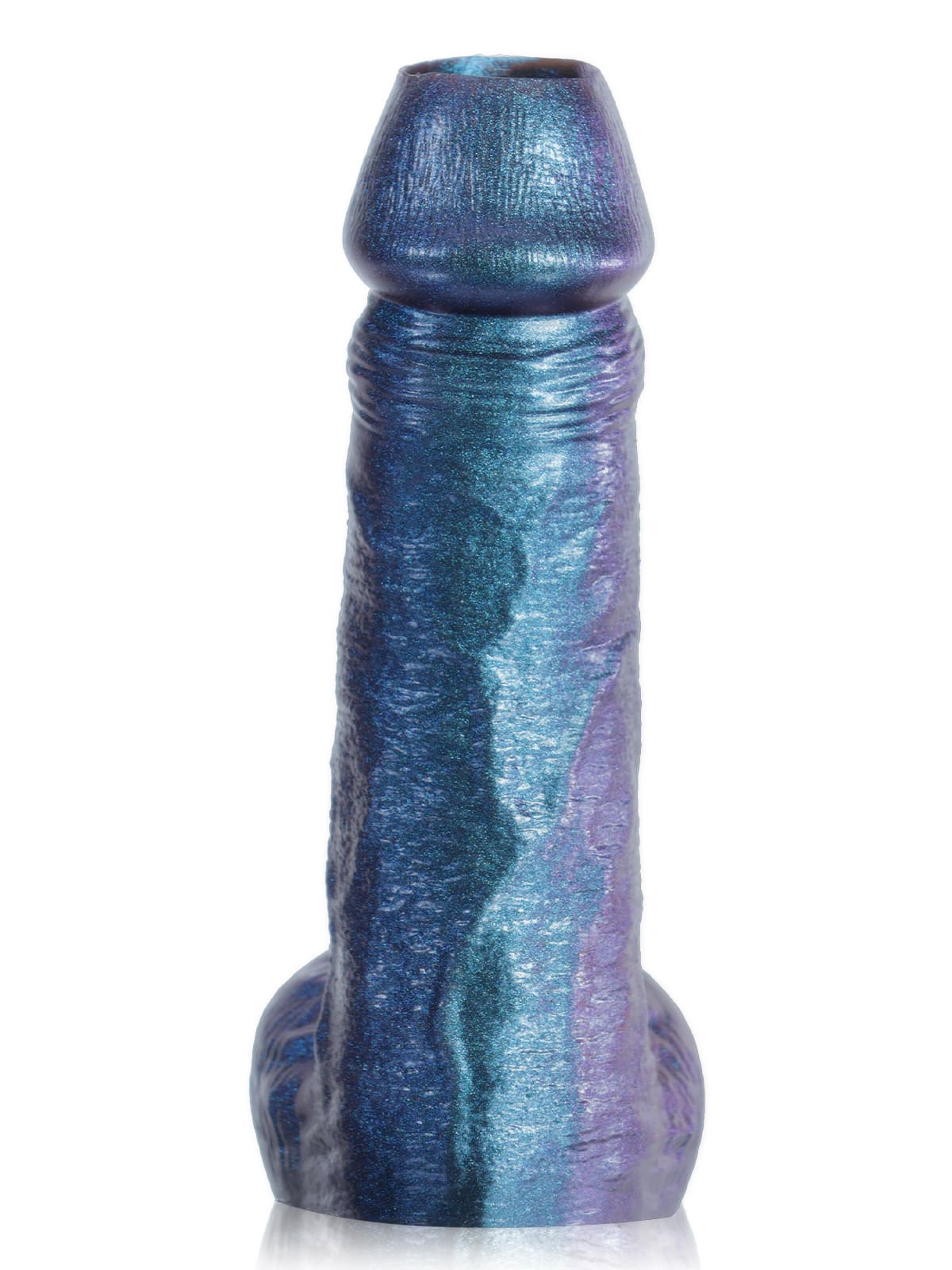 CS39 - 6.3" x 1.5" Open-Ended Platinum Silicone Cock Sleeve