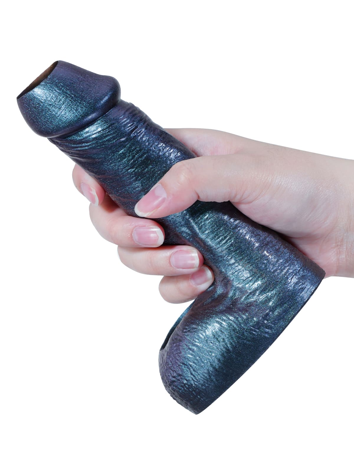 CS39 - 6.3" x 1.5" Open-Ended Platinum Silicone Cock Sleeve