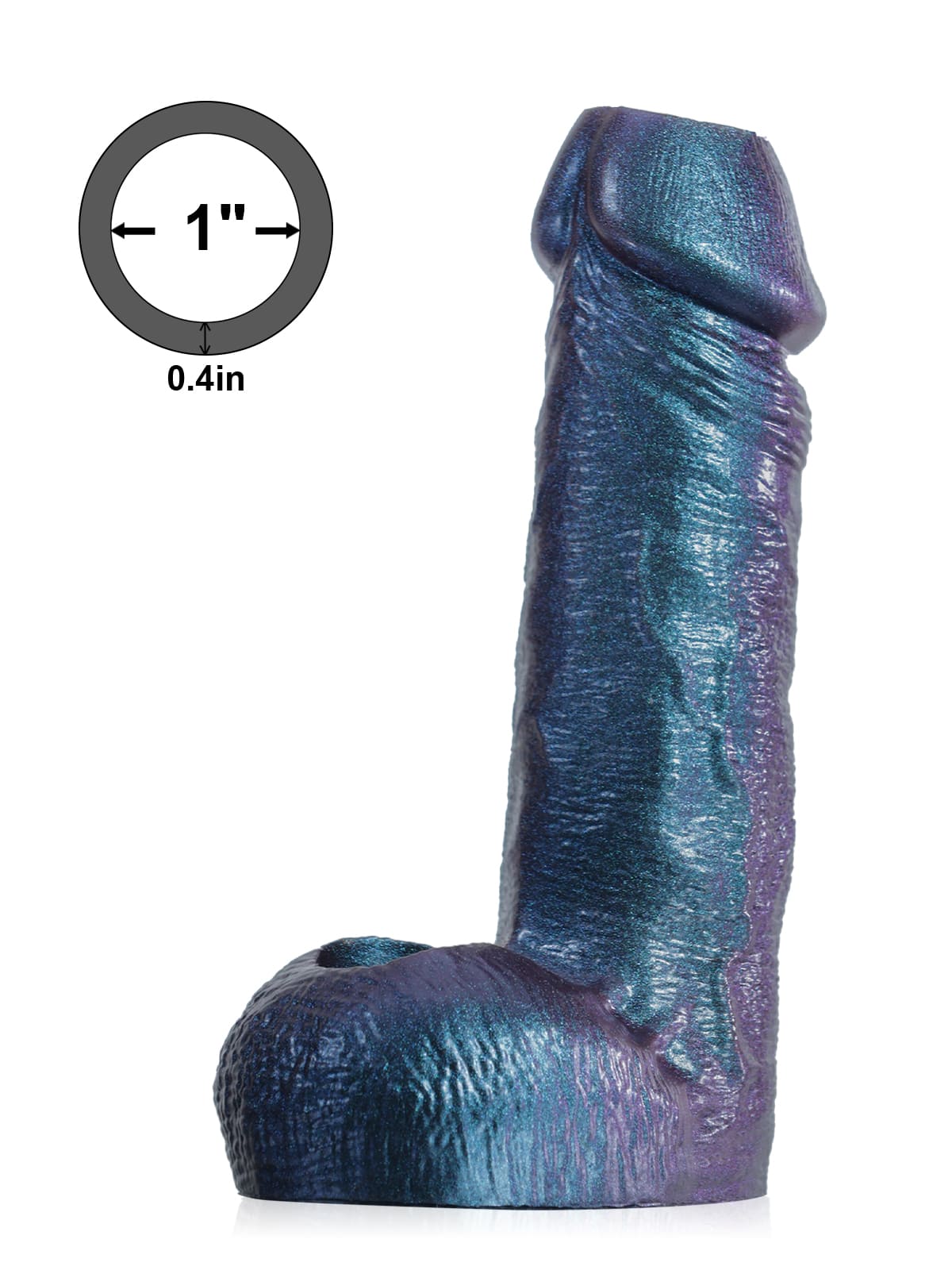 CS39 - 6.3" x 1.5" Open-Ended Platinum Silicone Cock Sleeve