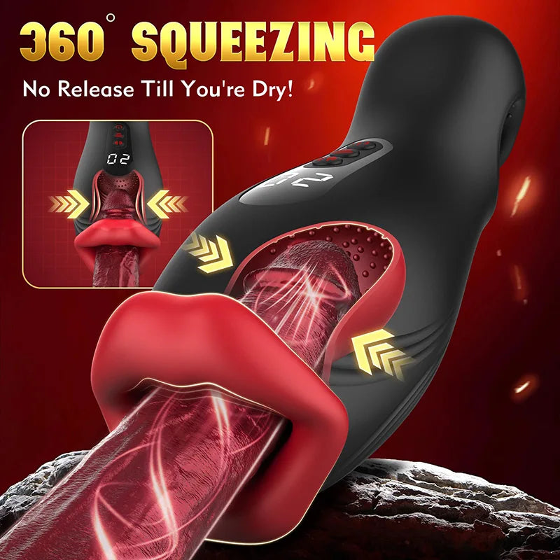 XA12 - App-Controlled Blowjob Masturbator with AI Sync and Interactive Squeeze