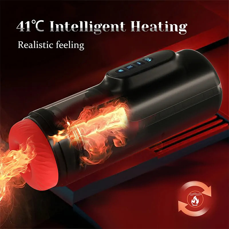 XS6 - Ultra-Quiet Automatic Male Masturbator with Wall-Mount Suction Base