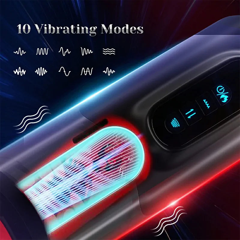 XS6 - Ultra-Quiet Automatic Male Masturbator with Wall-Mount Suction Base