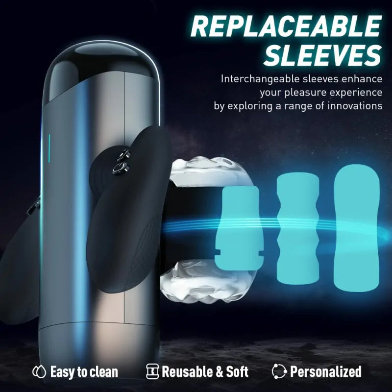 XT6 - Large Hands-Free Automatic Male Masturbator with Dual Handles and Phone Mount