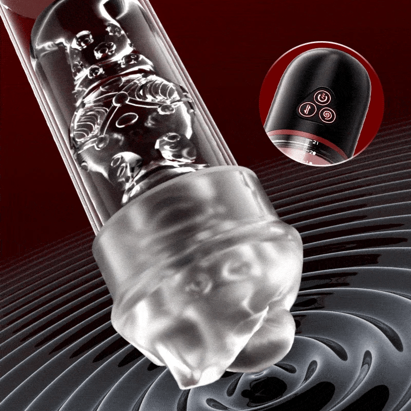 XP13 - 2 In 1 Penis Pump & Masturbator with Vibrating & Sucking