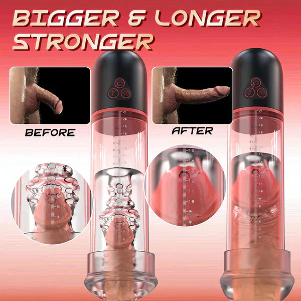 XP13 - 2 In 1 Penis Pump & Masturbator with Vibrating & Sucking
