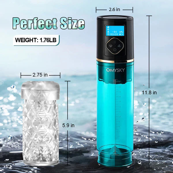 XP6 - Hydro Penis Pump with 6 Suction Modes, LED Display & Waterproof Design