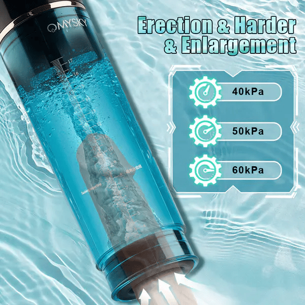 XP6 - Hydro Penis Pump with 6 Suction Modes, LED Display & Waterproof Design