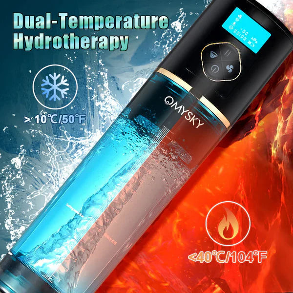 XP6 - Hydro Penis Pump with 6 Suction Modes, LED Display & Waterproof Design