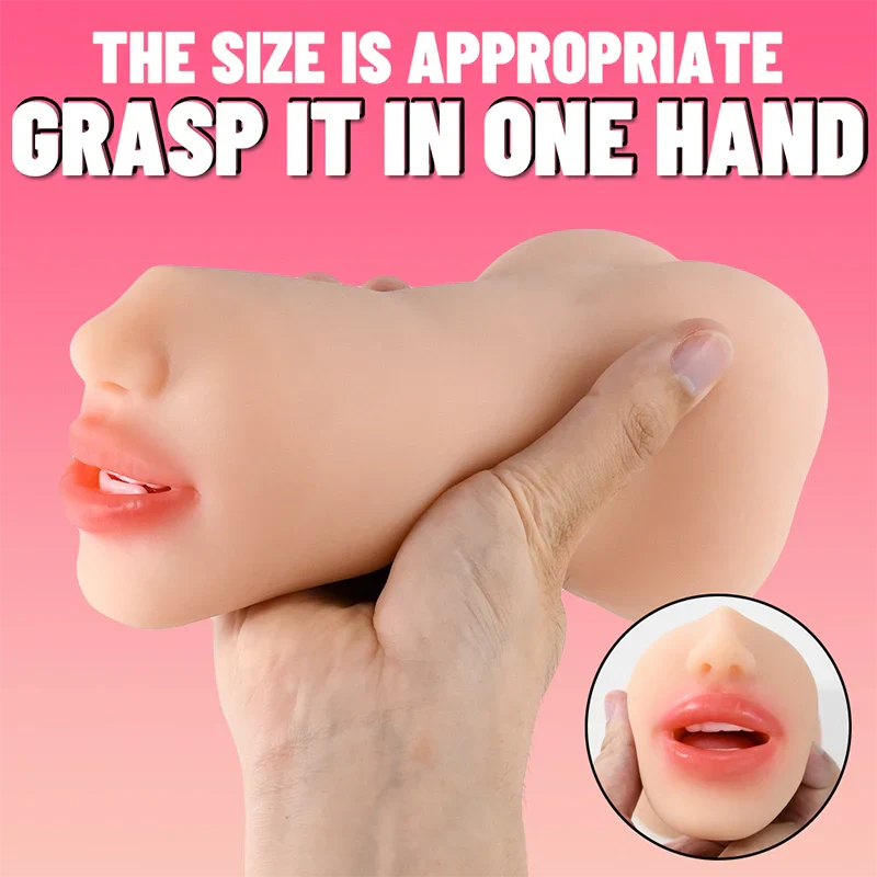 Emilia - 1.6 lbs Realistic 3 In 1 Mouth & Butts Pocket Pussy