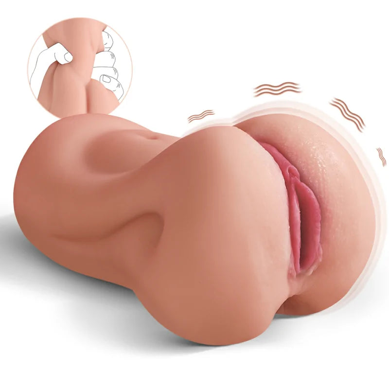 Roxy - 2 lbs Real 3D Electric Vagina Masturbator with 3 Frequencies 7 Vibration