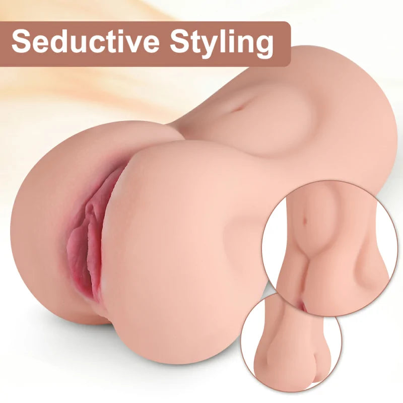 Roxy - 2 lbs Real 3D Electric Vagina Masturbator with 3 Frequencies 7 Vibration