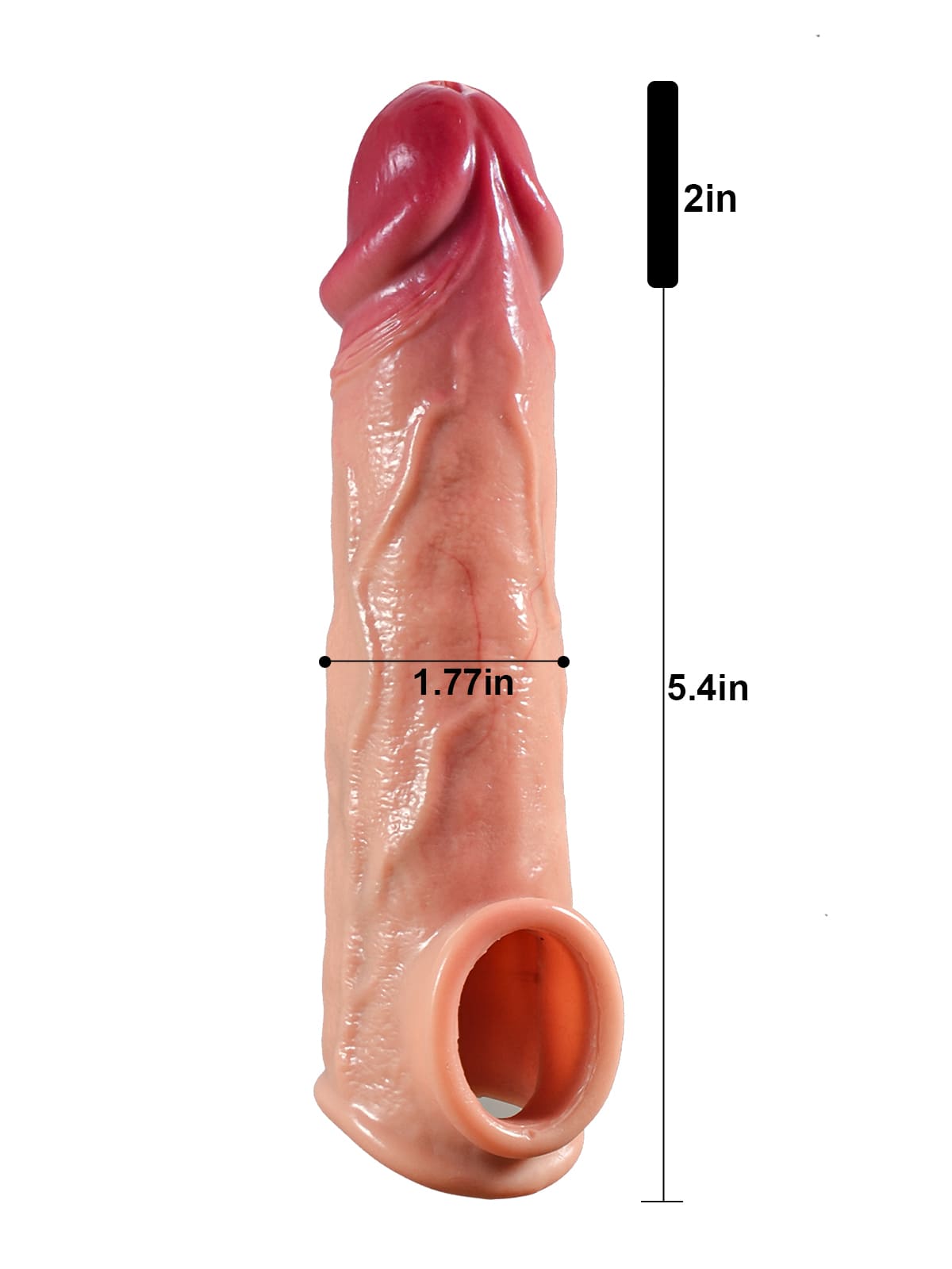 CS06 - 7" x 1.7" Real Feel Silicone Cock Sleeve Extender