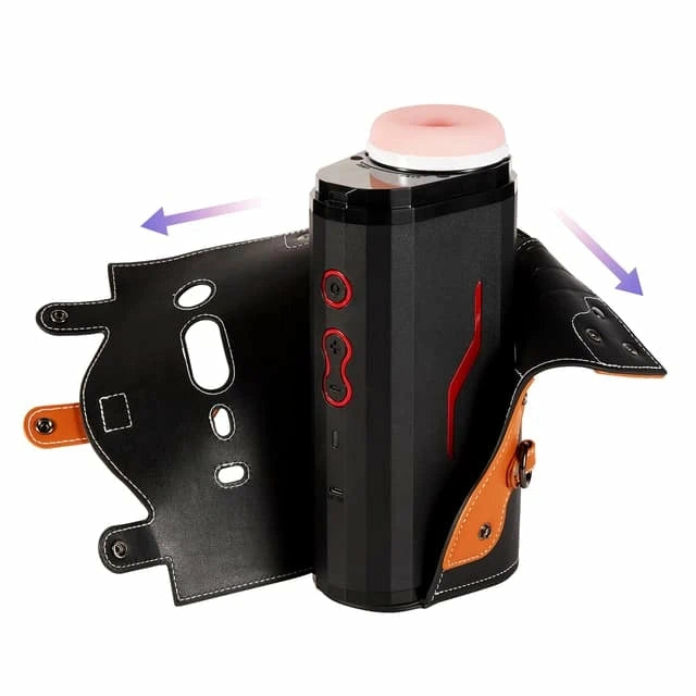 XT2 Pro: Wearable Automatic Thrusting Masturbator with 2 Sleeves & See-Through Shell