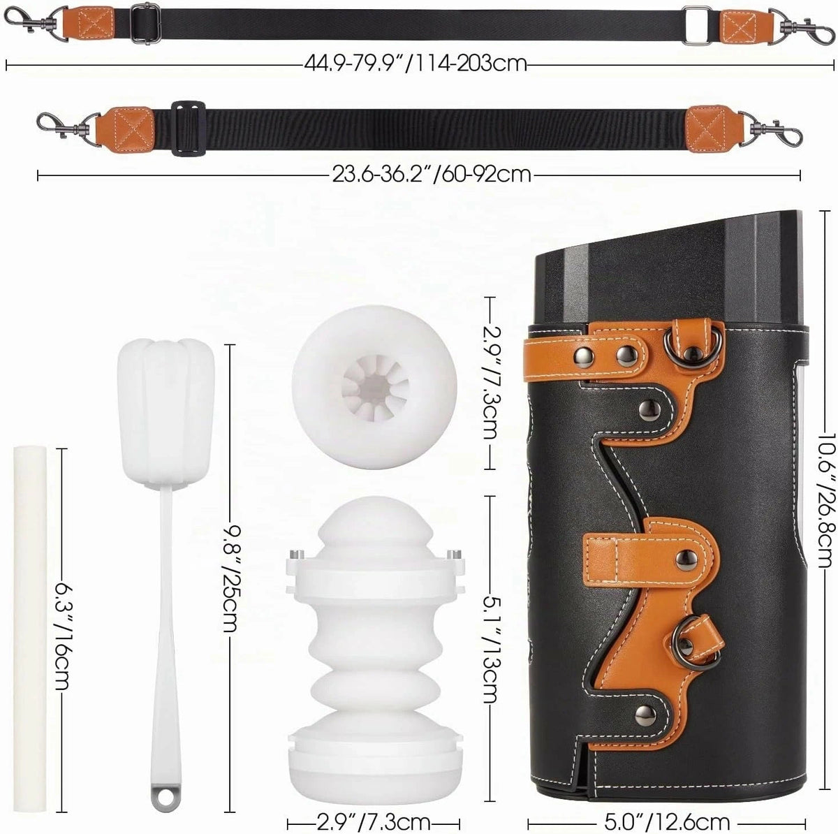 XT2 Pro: Wearable Automatic Thrusting Masturbator with 2 Sleeves & See-Through Shell
