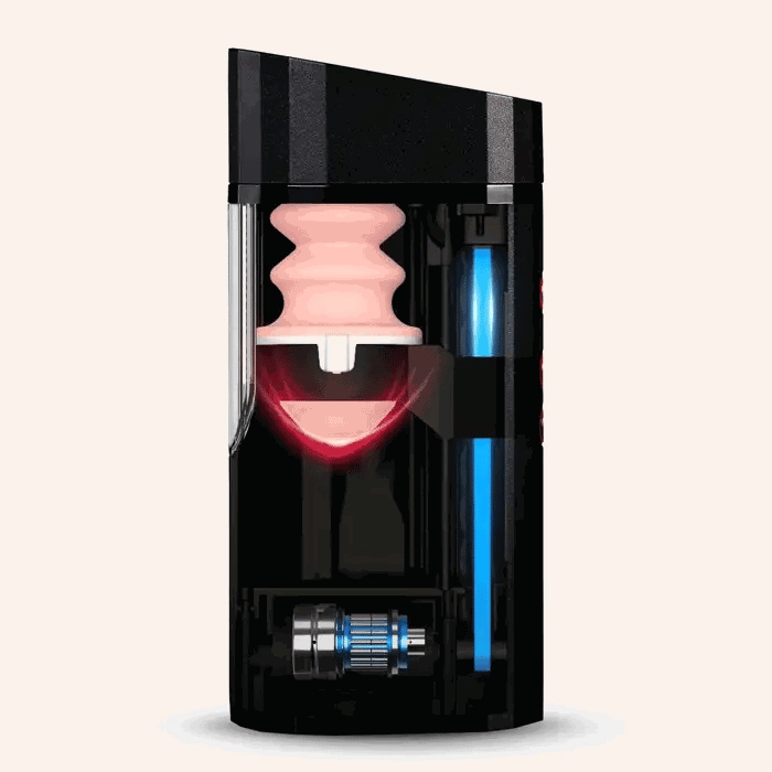 XT2 Pro: Wearable Automatic Thrusting Masturbator with 2 Sleeves & See-Through Shell