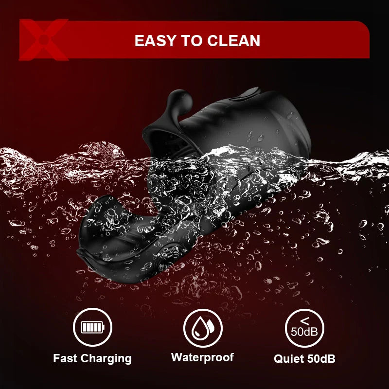 XG14 - Glans Trainer with Dual Motors, 10 Vibration Modes & Full Coverage Stimulation