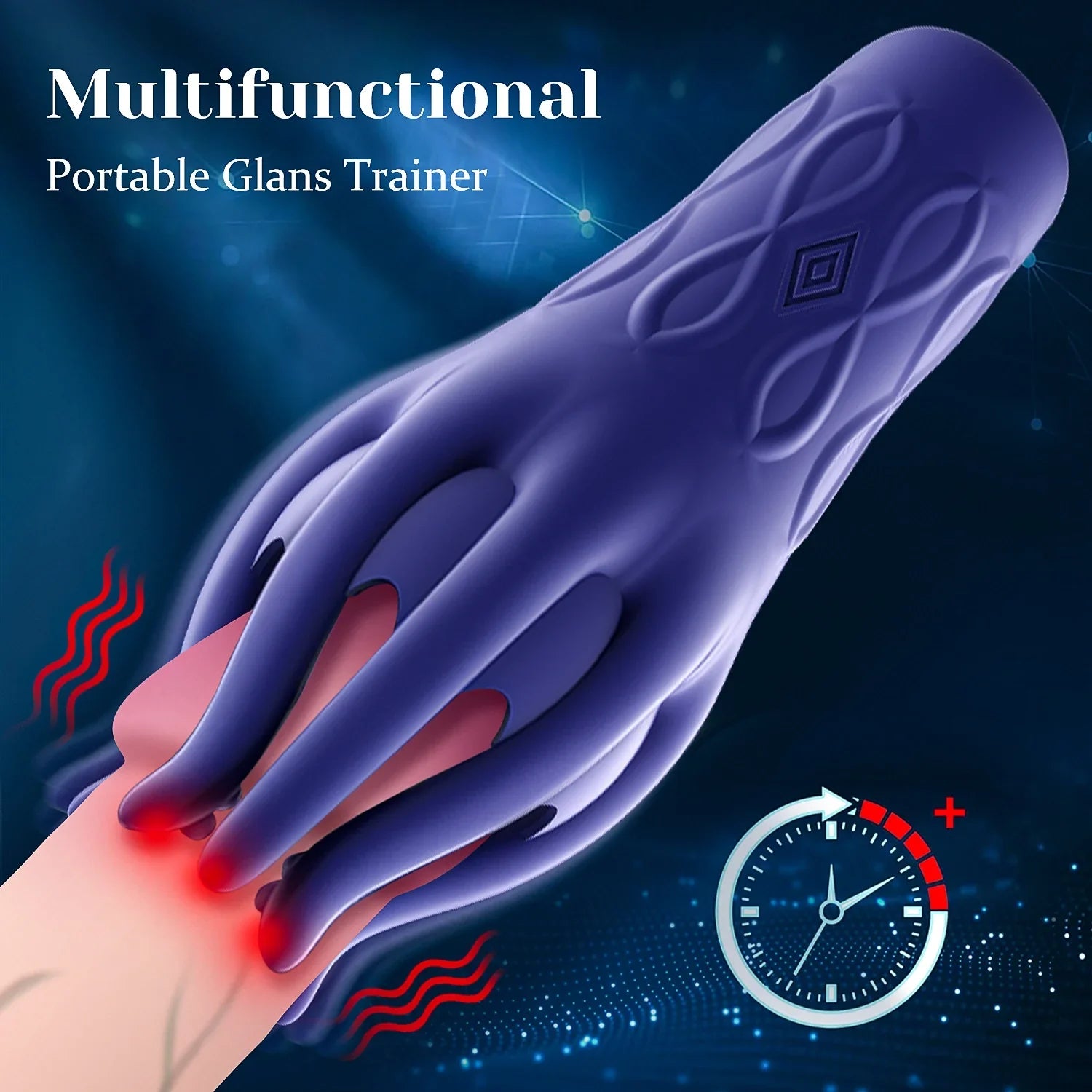 XG15 - Glans Trainer Masturbator with 10 Vibration Modes & Full-Wrap Tentacle Stimulation