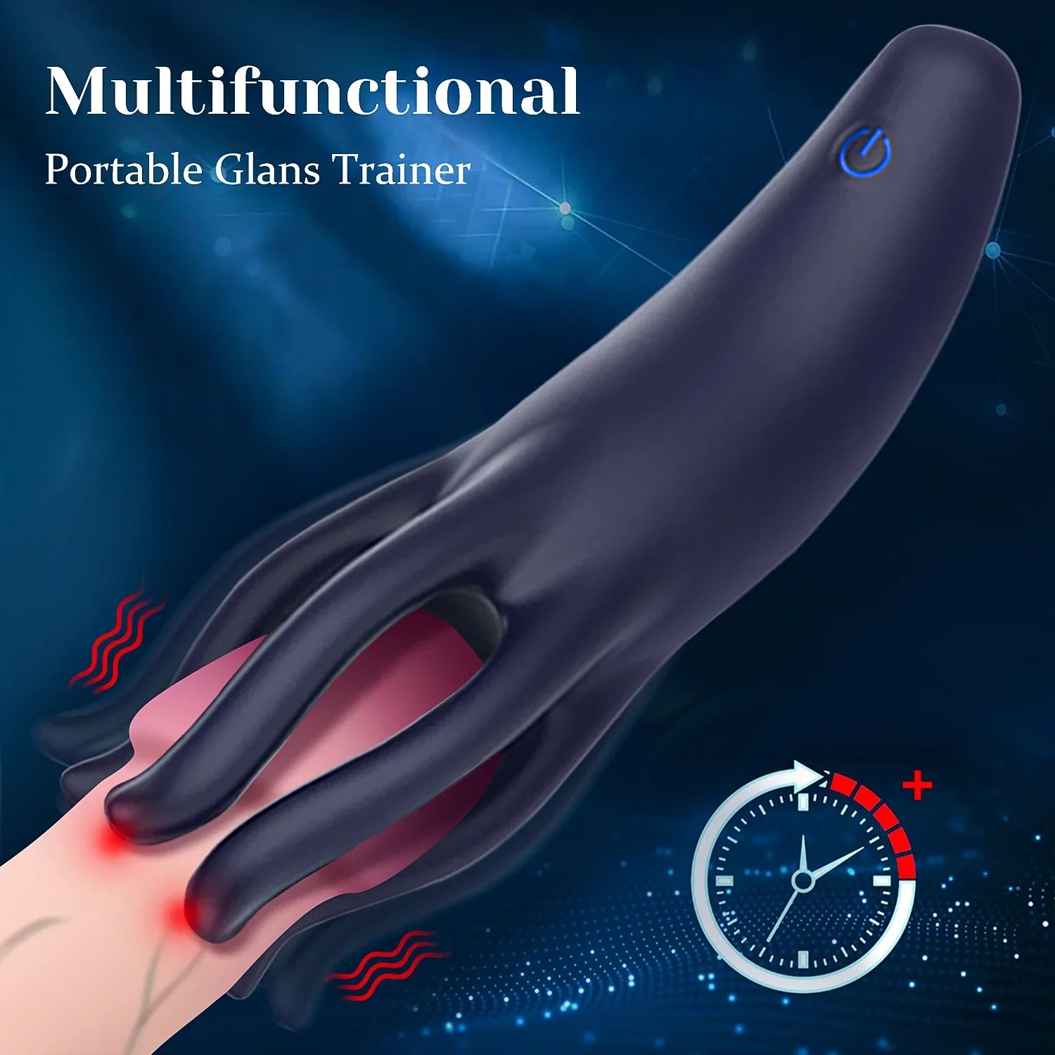 XG17 - Full-Wrap Tentacle Glans Trainer Masturbator with 10 Vibration Modes