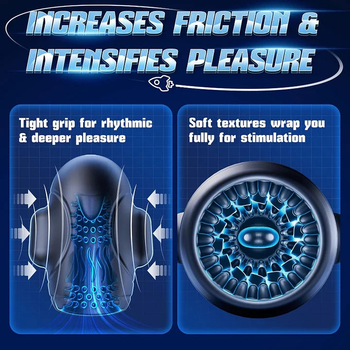 XG1 Pro - App-Controlled Vibration Glans Trainer with 360° Stimulation & Licking