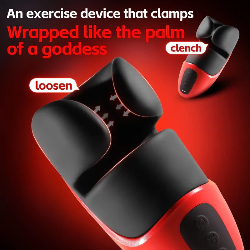 XG20 - Clamping Pressure Glans Trainer Masturbator with 10 Vibration Stimulation