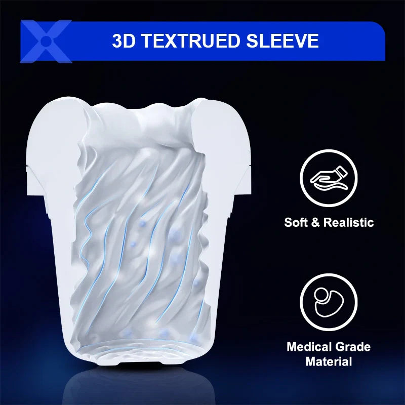 XG7 - 10 Sucking Vibrating 100% Waterproof Glans Trainer Masturbator